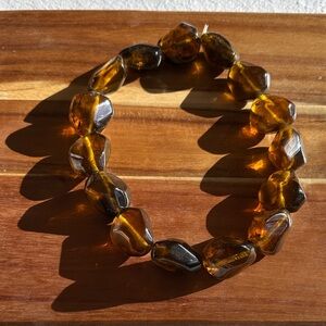 Amber Beaded Bracelet